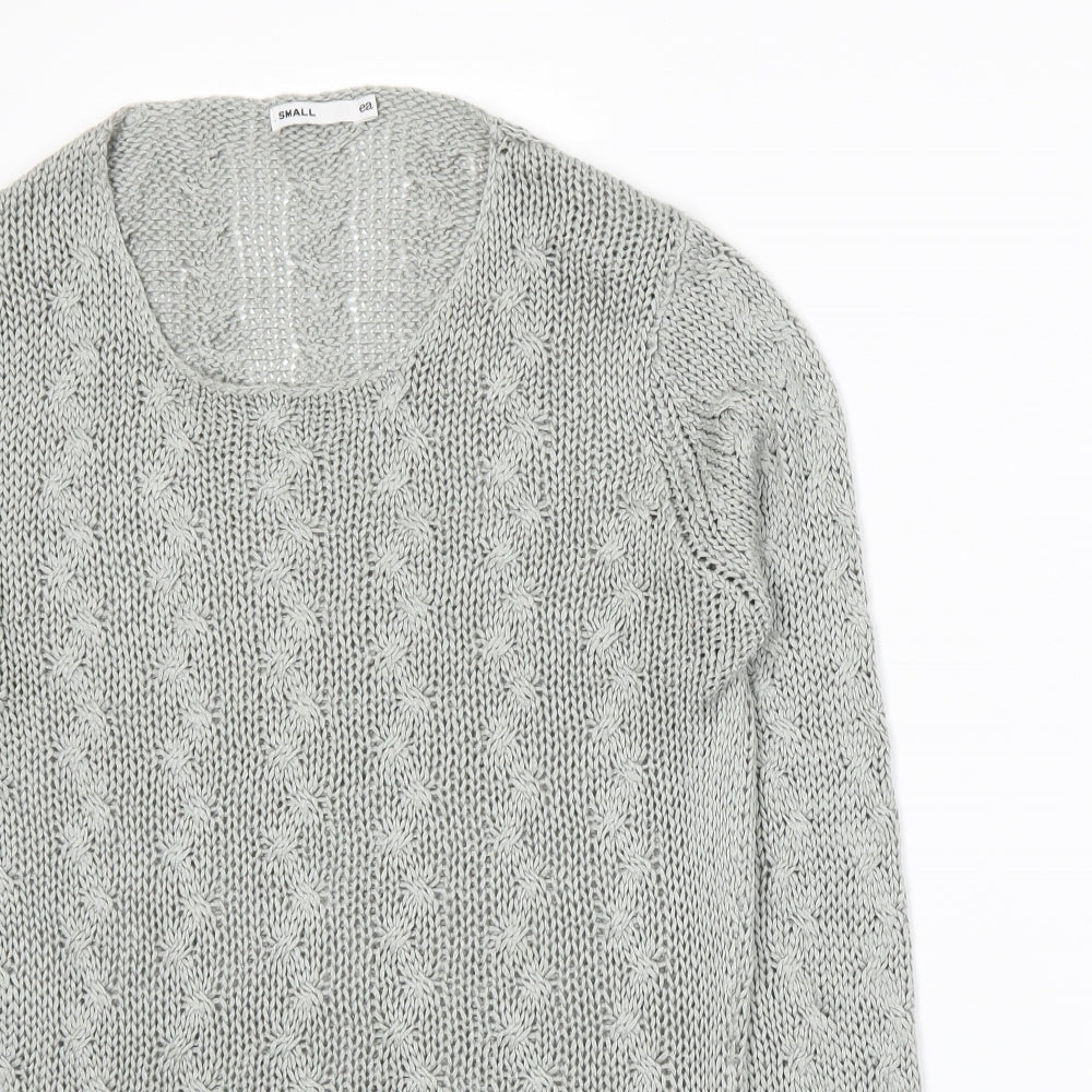 EA Womens Grey  Knit Pullover Jumper Size S