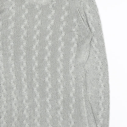 EA Womens Grey  Knit Pullover Jumper Size S