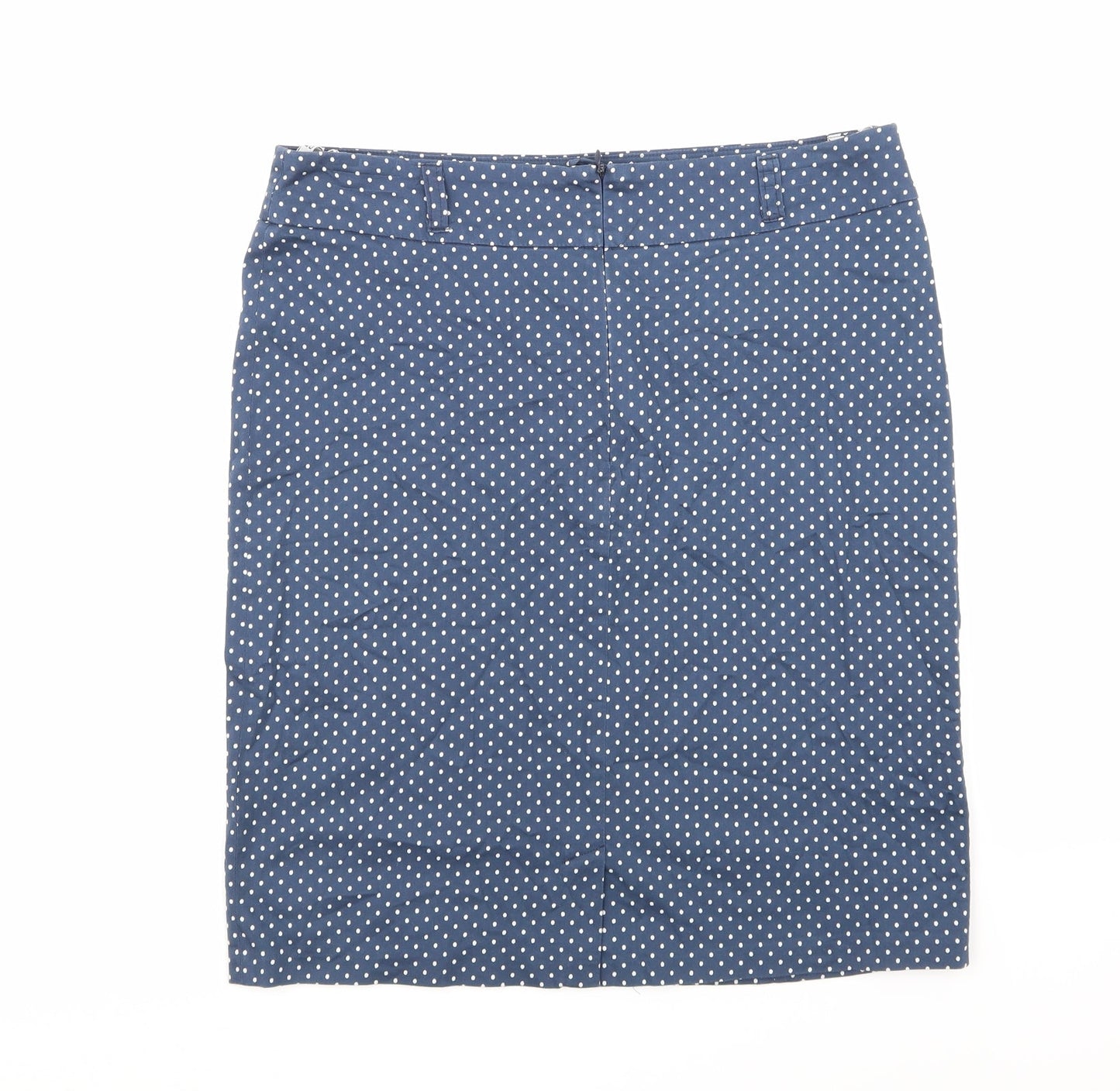 Paraphrase Womens Blue Polka Dot  A-Line Skirt Size 12
