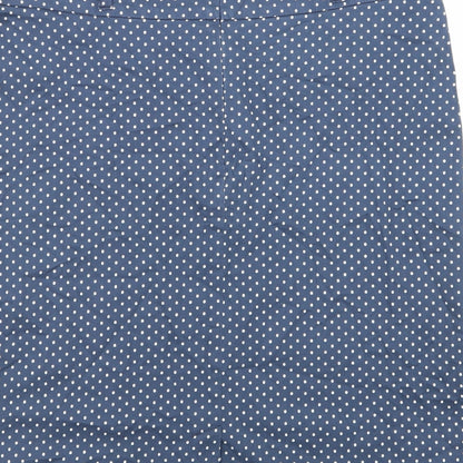 Paraphrase Womens Blue Polka Dot  A-Line Skirt Size 12
