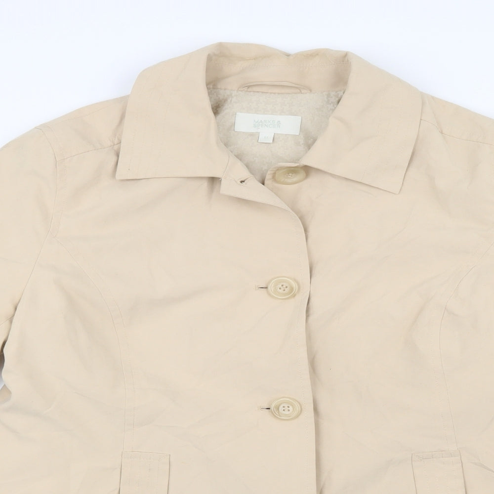 Marks and Spencer Womens Beige   Jacket  Size 12