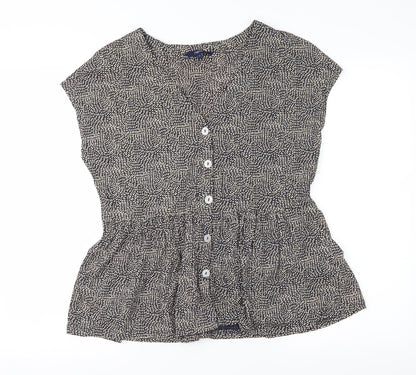 Womens UK Size 8 NEXT Blue Basic Blouse