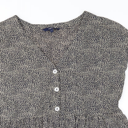 Womens UK Size 8 NEXT Blue Basic Blouse