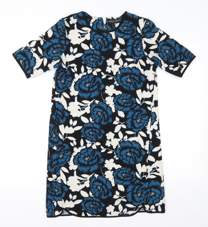 Dorothy Perkins Womens Blue Floral  Shift  Size 8