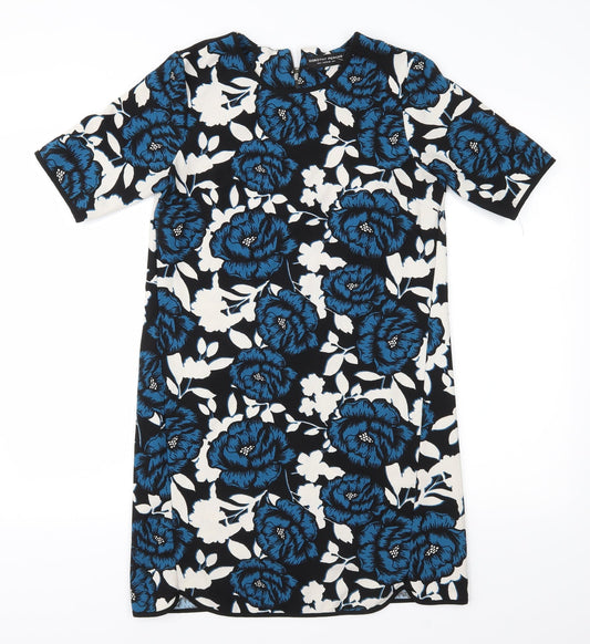 Dorothy Perkins Womens Blue Floral  Shift  Size 8