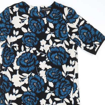 Dorothy Perkins Womens Blue Floral  Shift  Size 8