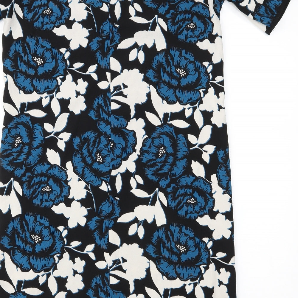 Dorothy Perkins Womens Blue Floral  Shift  Size 8