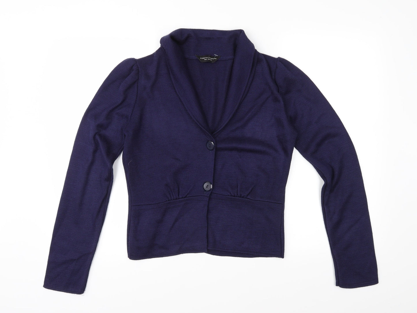 Dorothy Perkins Womens Blue  Knit Cardigan Jumper Size 12