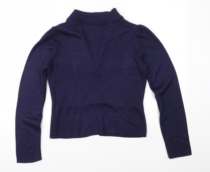 Dorothy Perkins Womens Blue  Knit Cardigan Jumper Size 12