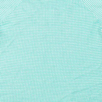 Marks and Spencer Womens Green Striped Knit Pullover Jumper Size 12