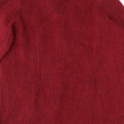 Womens UK Size 14 Afibel Red Overcoat