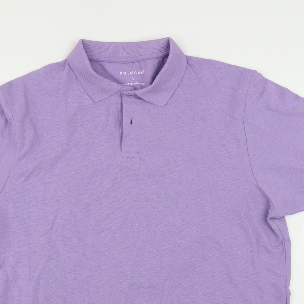 Primark Mens Purple    Polo Size L