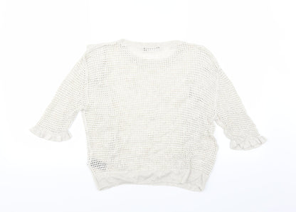 Marks & Spencer Womens Beige   Pullover Jumper Size 10