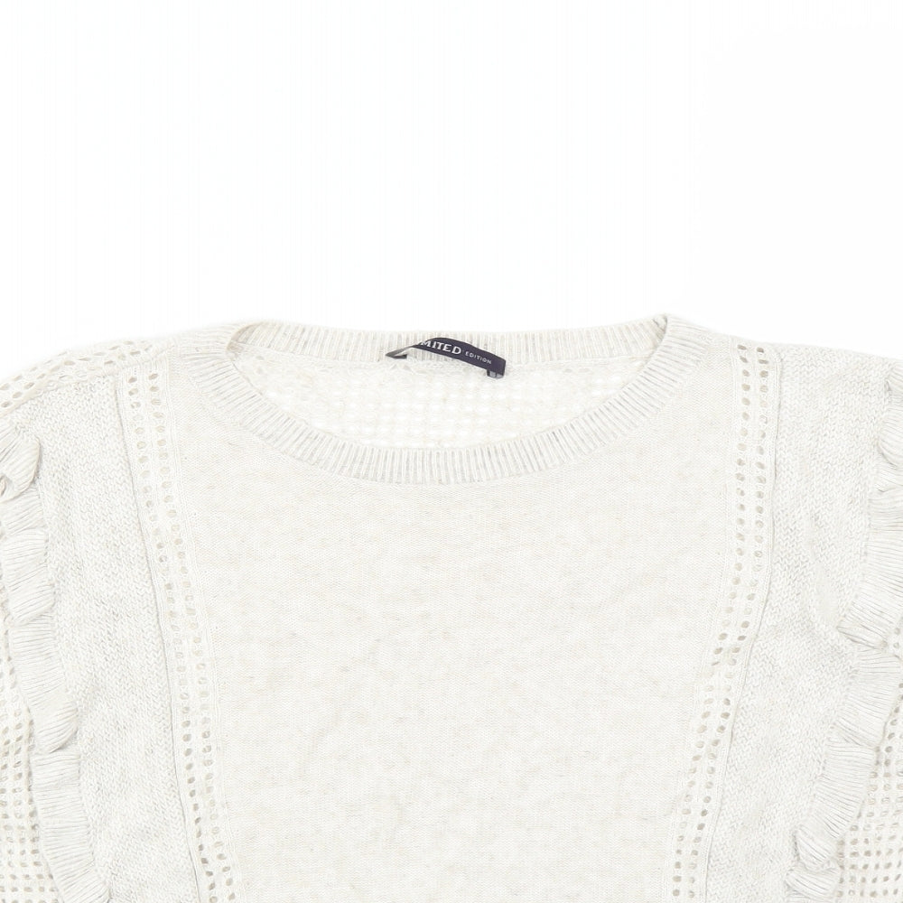 Marks & Spencer Womens Beige   Pullover Jumper Size 10