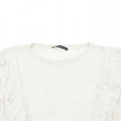 Marks & Spencer Womens Beige   Pullover Jumper Size 10