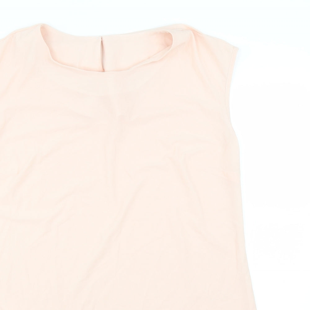 Womens UK Size M Preworn Pink Basic Blouse