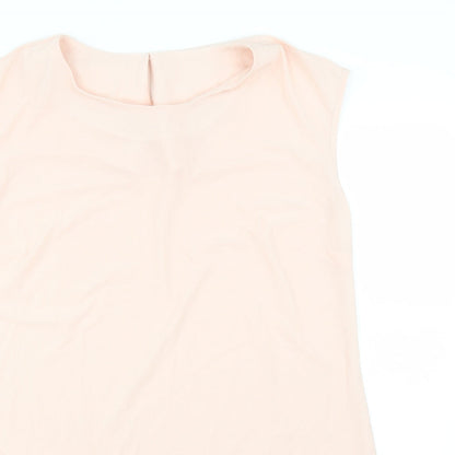Womens UK Size M Preworn Pink Basic Blouse