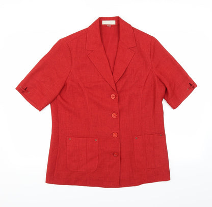 pier angelini Womens Red   Basic Blouse Size 12