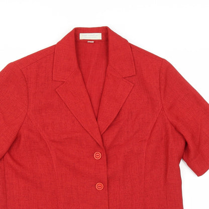 pier angelini Womens Red   Basic Blouse Size 12