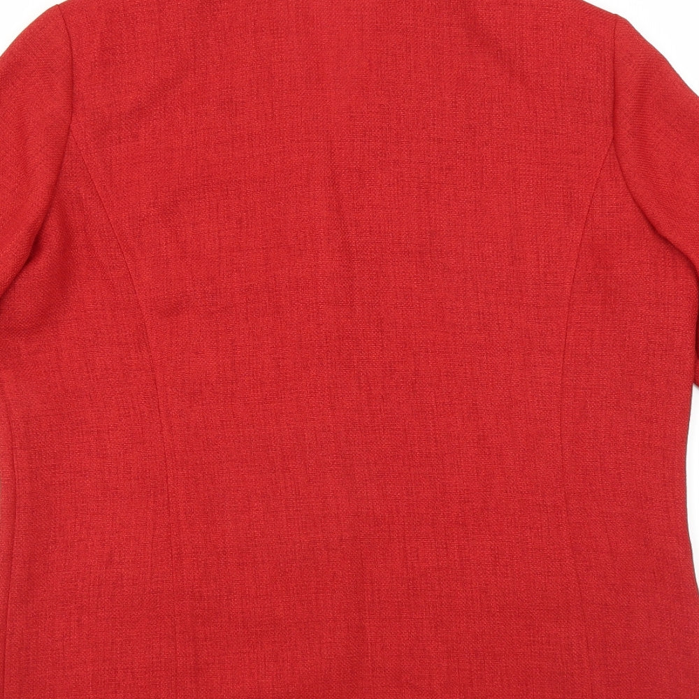 pier angelini Womens Red   Basic Blouse Size 12