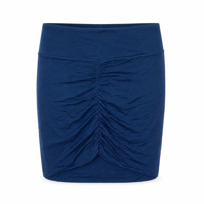 Bella Luxx Womens Blue  Rayon Mini Skirt Size L