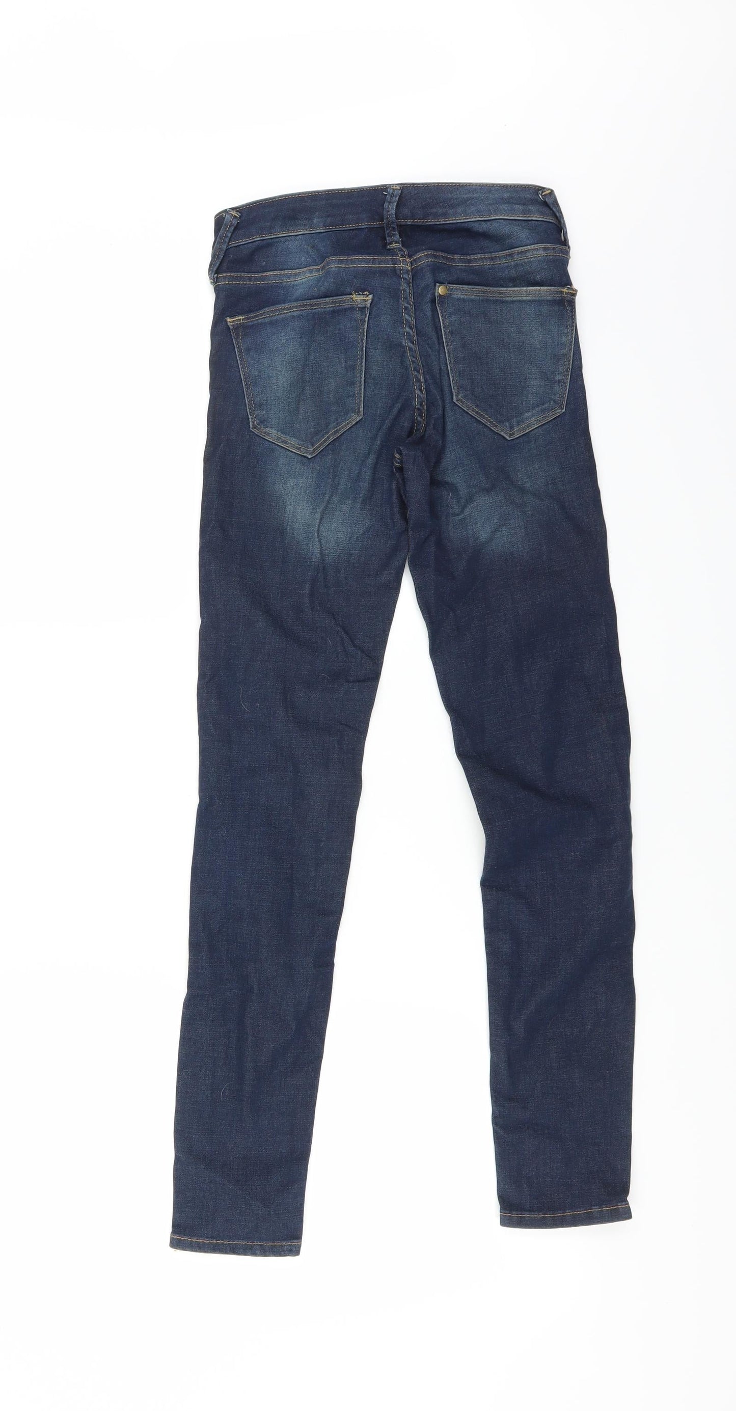 Womens UK Size 26 in H&M Extra-Slim Fit Skinny Blue Jeans