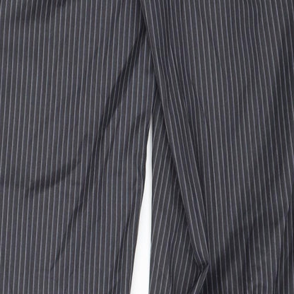 Butler & Webb Mens Grey Striped  Trousers  Size 32 L31 in