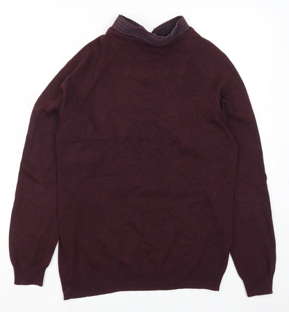 Marks and Spencer Mens Purple   Pullover Jumper Size S