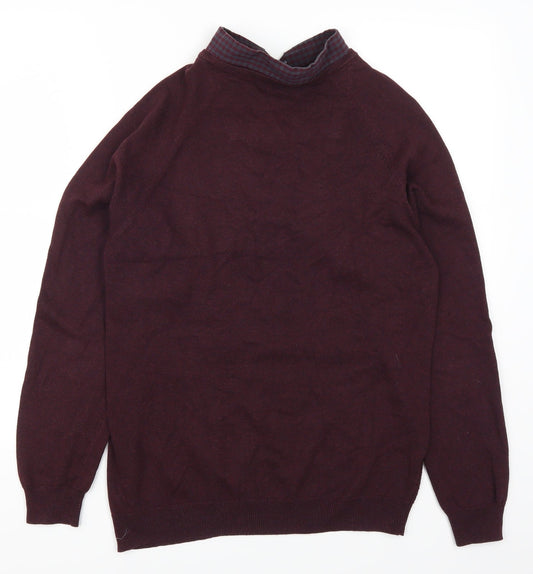 Marks and Spencer Mens Purple   Pullover Jumper Size S