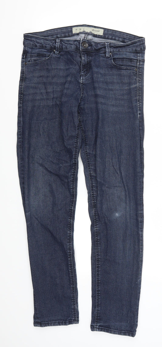 Denim Co Womens Blue  Denim Skinny Jeans Size 10 L28.5 in