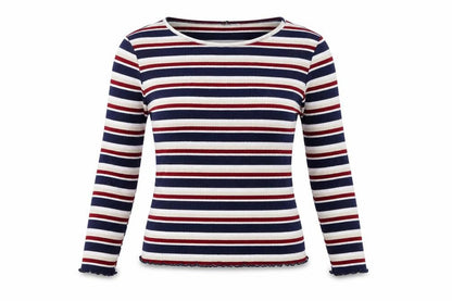 H&M Womens Blue Striped  Pullover Jumper Size L