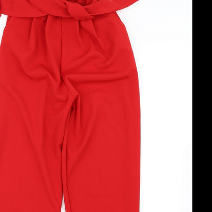 Womens UK Size 8 Stylewise Regular Fit  Red Trousers