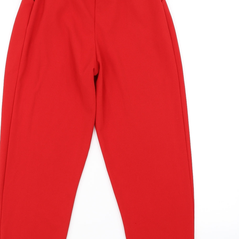 Womens UK Size 8 Stylewise Regular Fit  Red Trousers