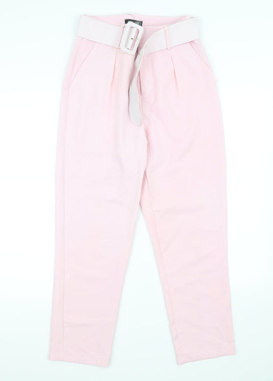 rebellious Womens Pink   Trousers  Size 8 L26 in