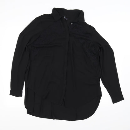 Womens UK Size 12 Marks and Spencer Black Basic Blouse