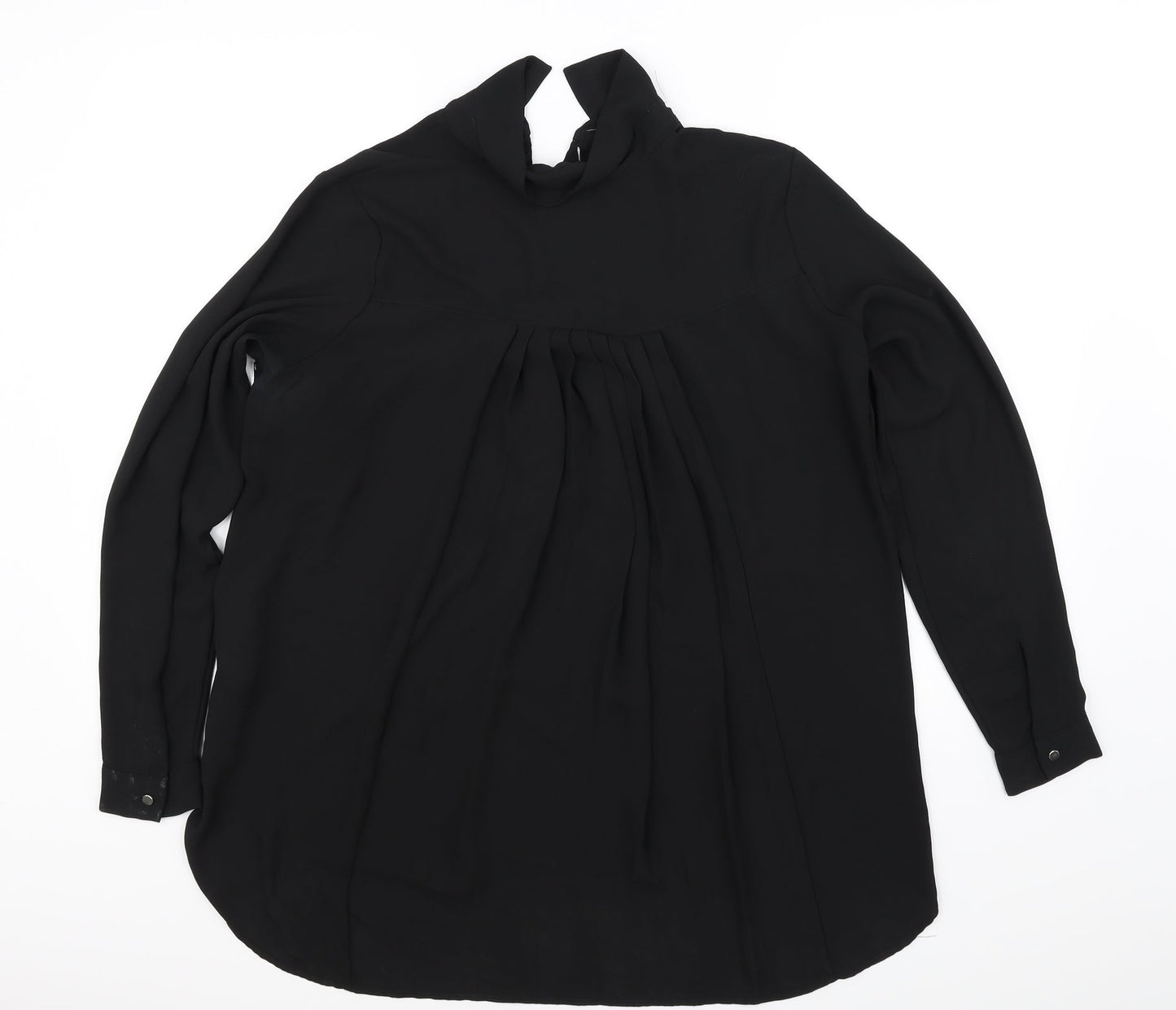 Womens UK Size 12 Marks and Spencer Black Basic Blouse