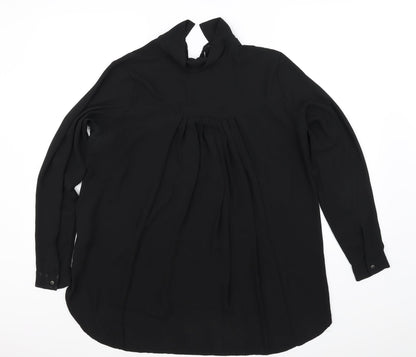 Womens UK Size 12 Marks and Spencer Black Basic Blouse
