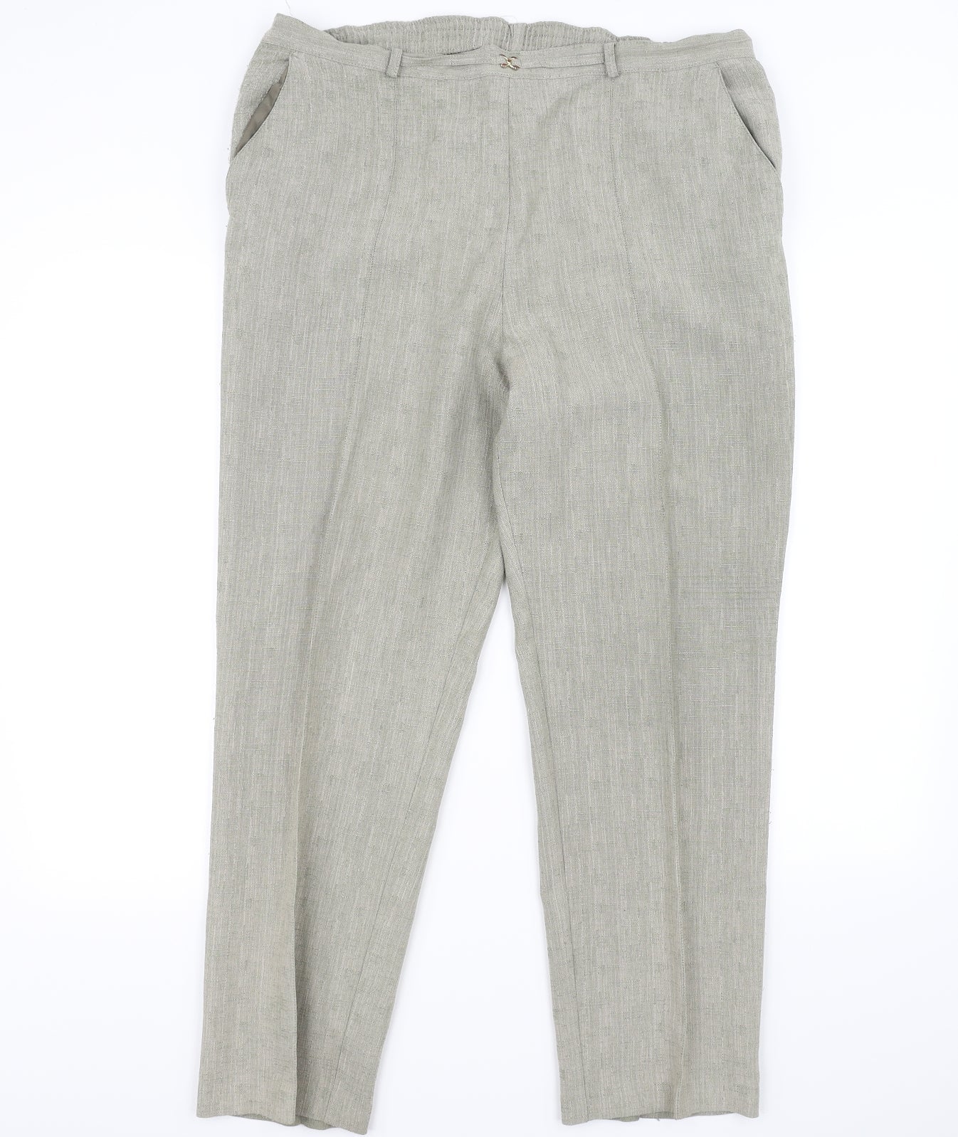 Womens UK Size 16 Marks and Spencer Regular Fit  Beige Trousers