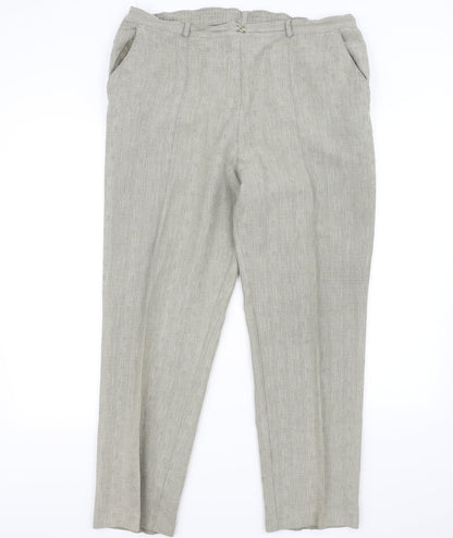 Womens UK Size 16 Marks and Spencer Regular Fit  Beige Trousers