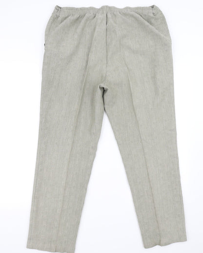 Womens UK Size 16 Marks and Spencer Regular Fit  Beige Trousers