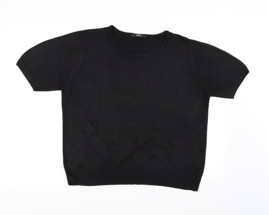 Womens UK Size 16 Marks and Spencer Black  T-Shirt