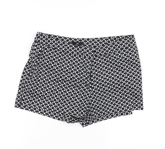 H&M Womens Black   Hot Pants Shorts Size 8