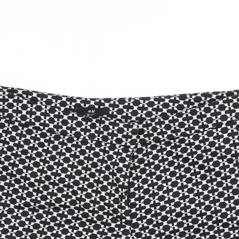H&M Womens Black   Hot Pants Shorts Size 8