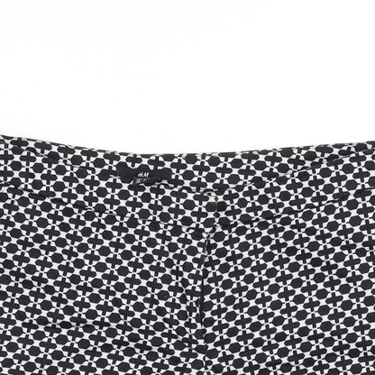 H&M Womens Black   Hot Pants Shorts Size 8