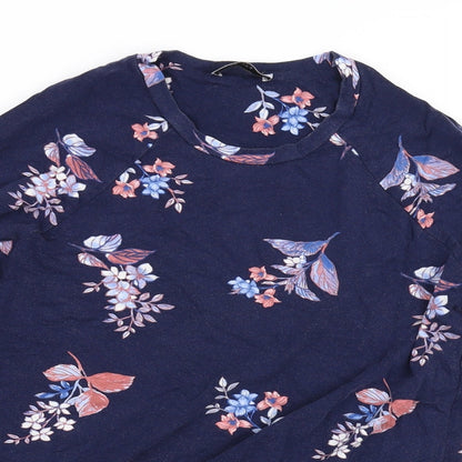 Womens UK Size 8 Marks and Spencer Blue Basic Blouse