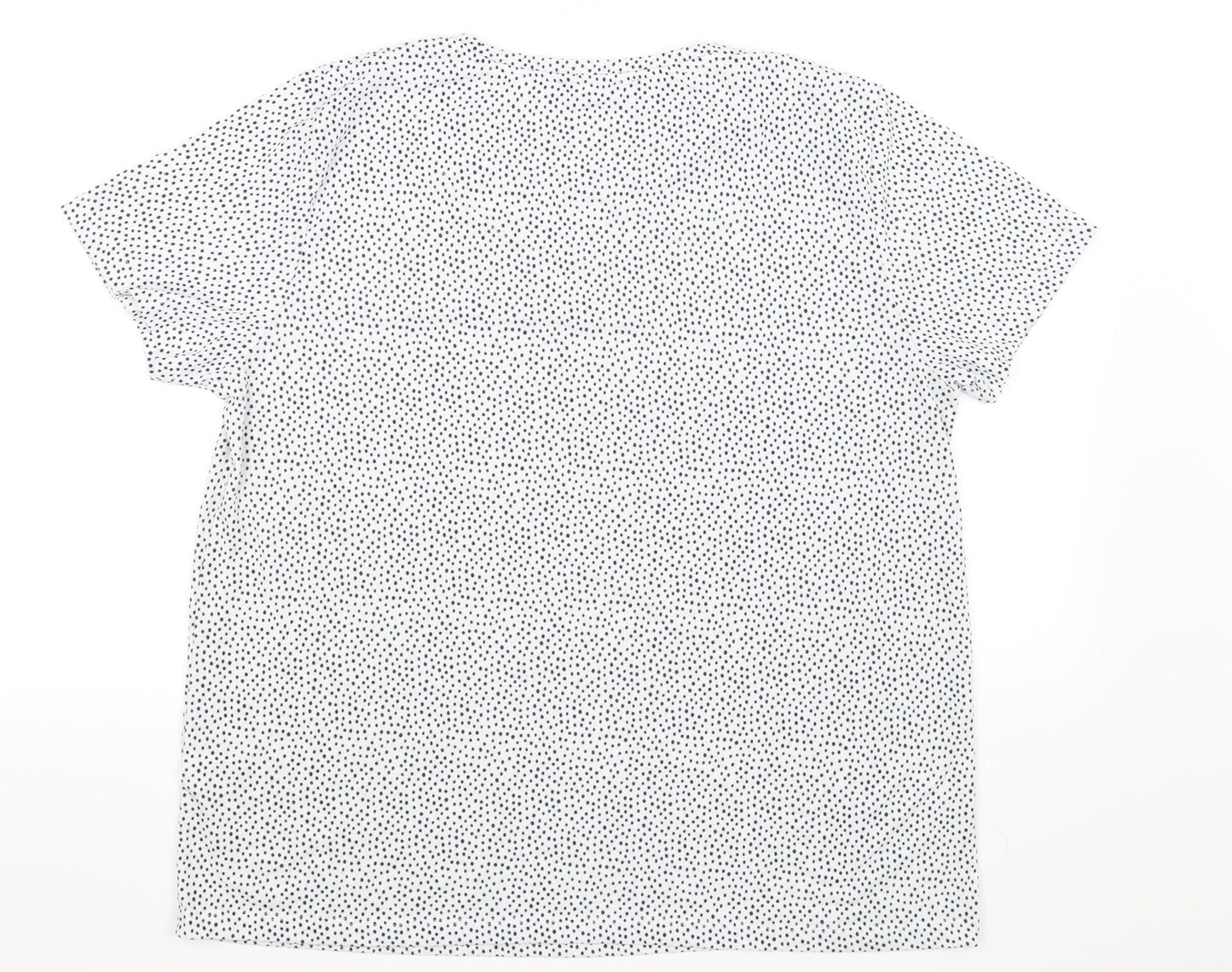 Womens UK Size 16 Marks and Spencer White Basic T-Shirt