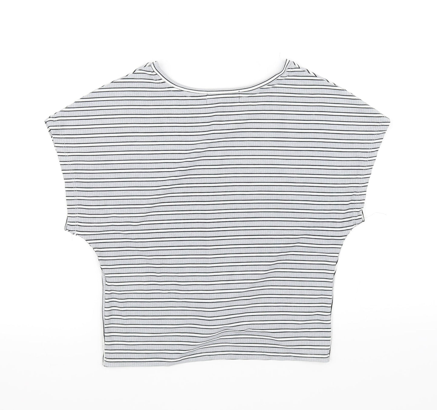 Primark Womens Grey Striped  Basic Blouse Size XS