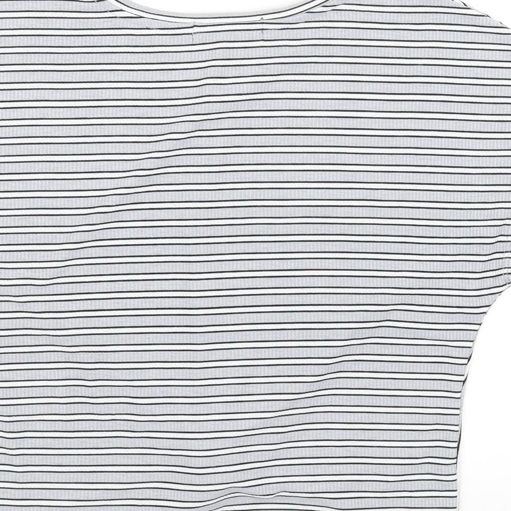 Primark Womens Grey Striped  Basic Blouse Size XS