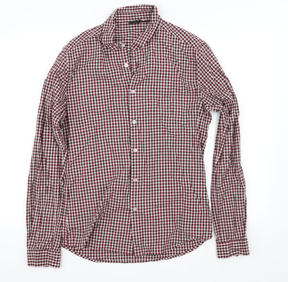 ASOS Mens Red Check   Button-Up Size M