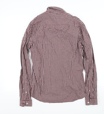 ASOS Mens Red Check   Button-Up Size M
